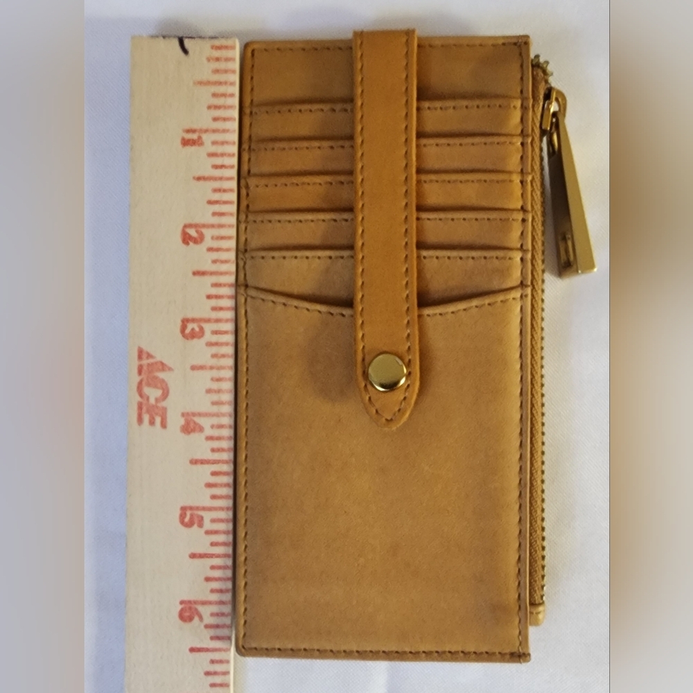 Margot New York Leather Card Case Wallet 12 Card Slot - Picture 12 of 13